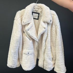 Lucky Brand teddy moto jacket